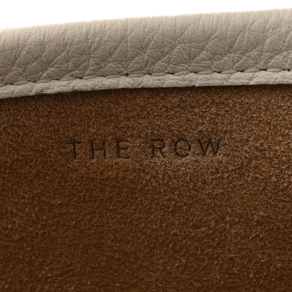 Grained Calfskin Medium N/S Park Tote Ivory