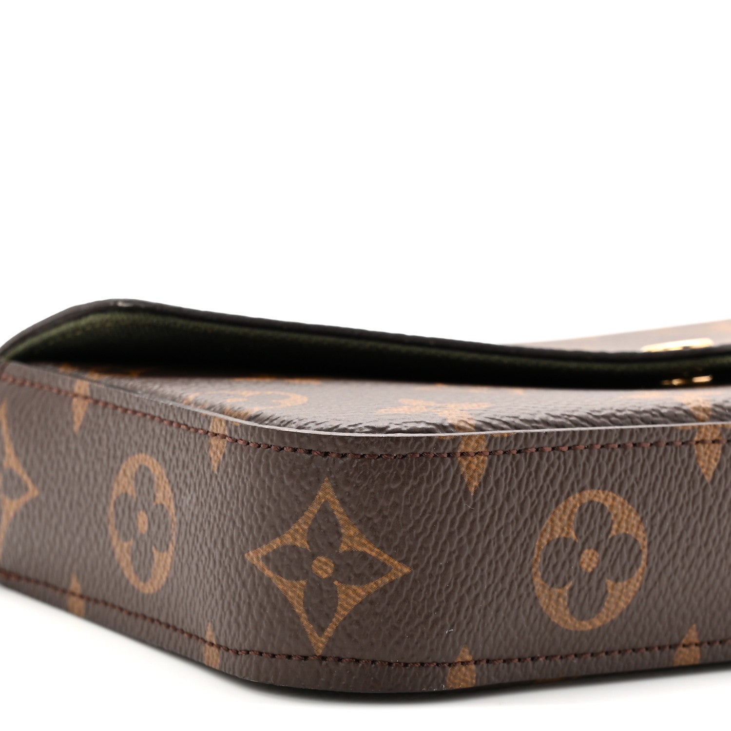 Monogram Felicie Strap & Go Kaki