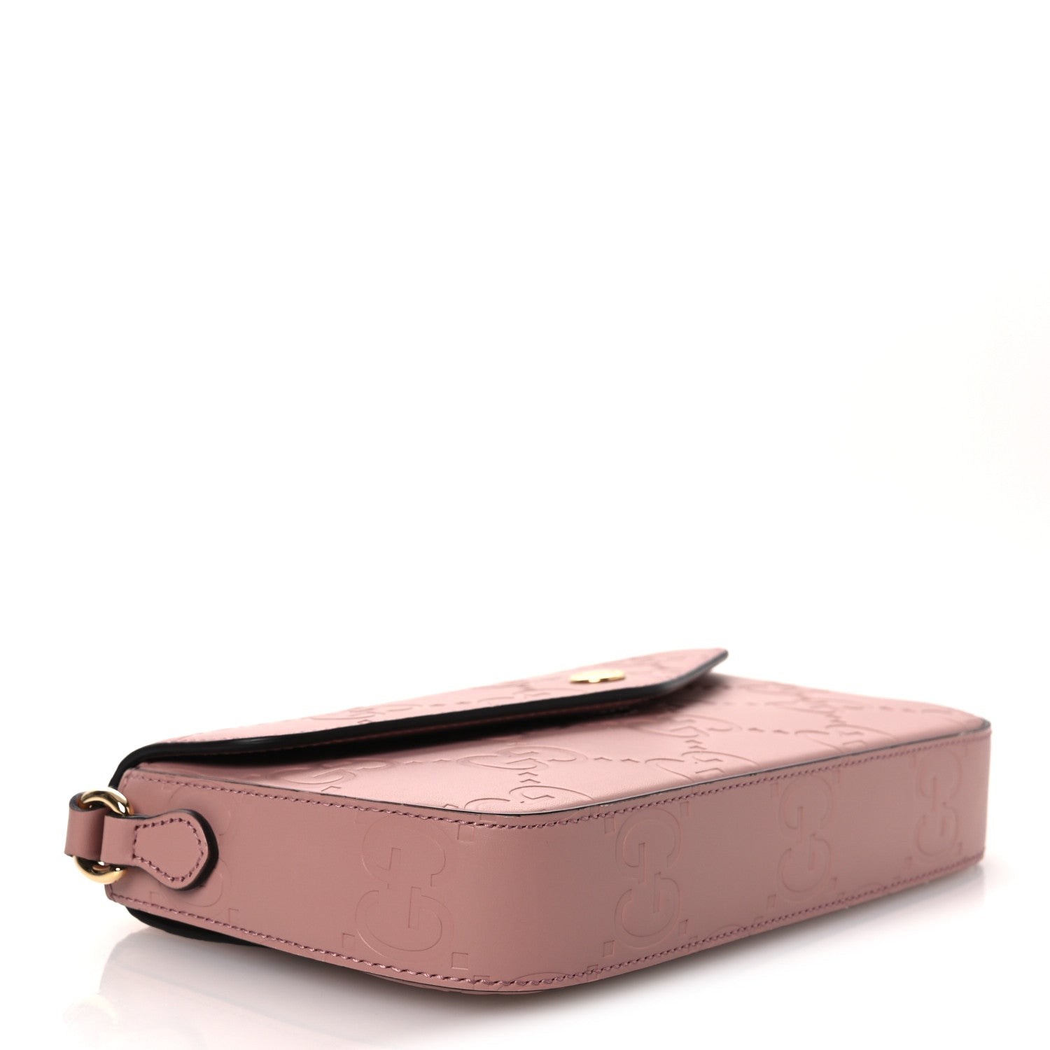 Calfskin GG Super Mini Shoulder Bag Pink