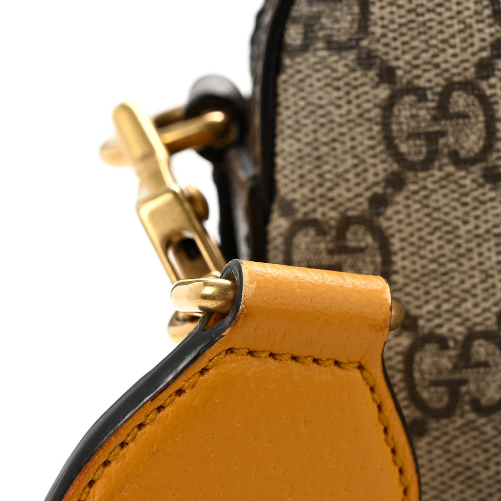 GG Supreme Monogram Web Neo Vintage Shoulder Bag Beige New Acero Crop