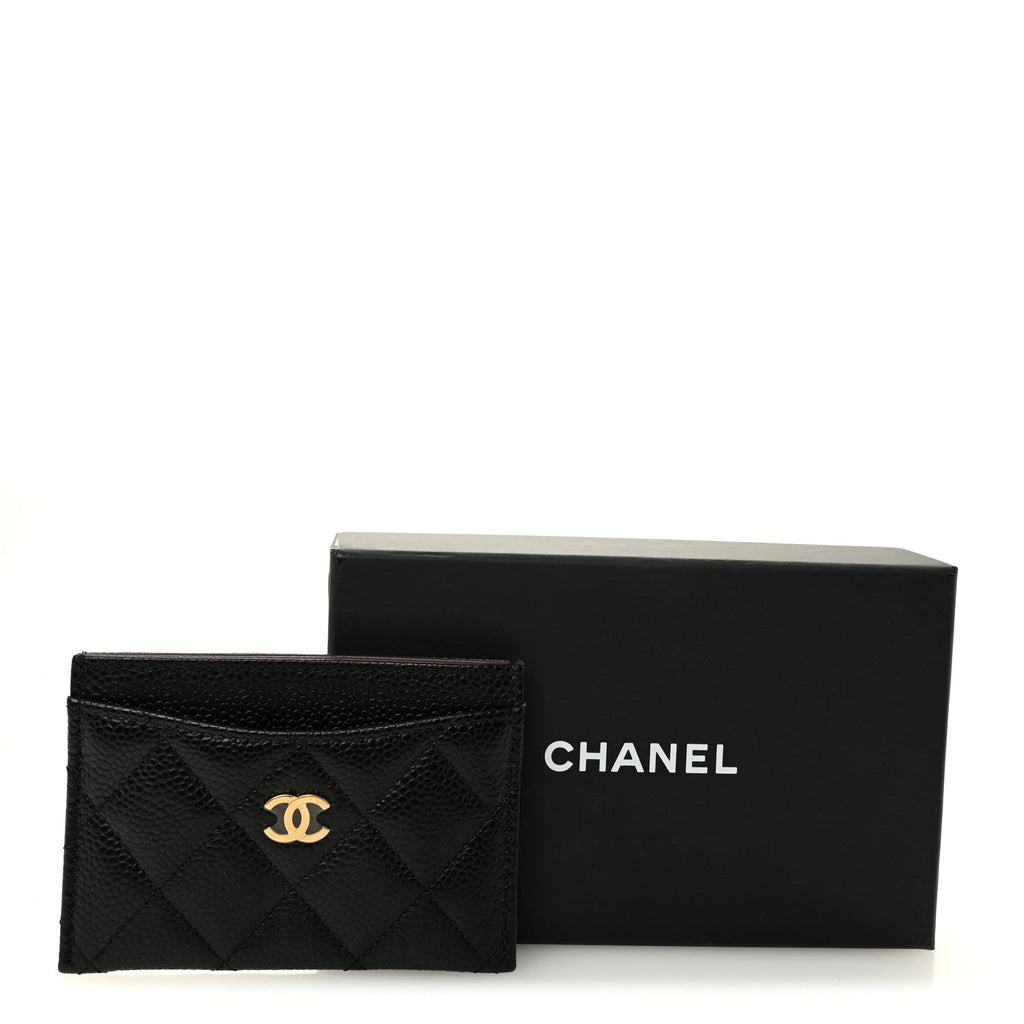 Caviar Quilted  Holder Black