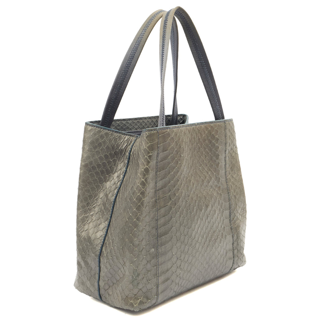 Prada Mini Bag Tote in Grey, Python Leather