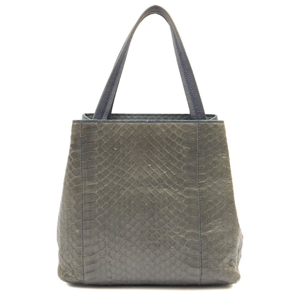 Prada Mini Bag Tote in Grey, Python Leather