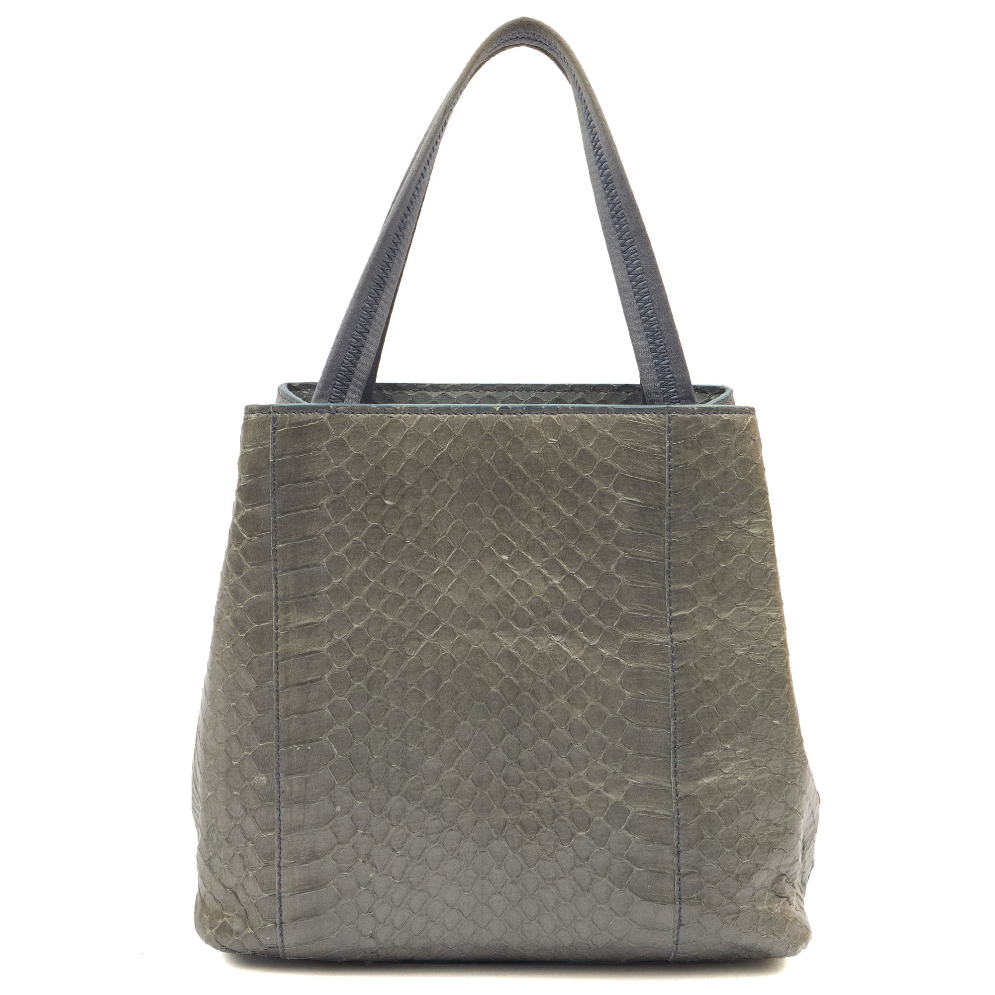 Prada Mini Bag Tote in Grey, Python Leather