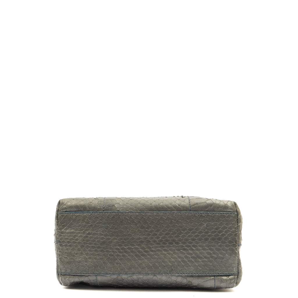 Prada Mini Bag Tote in Grey, Python Leather