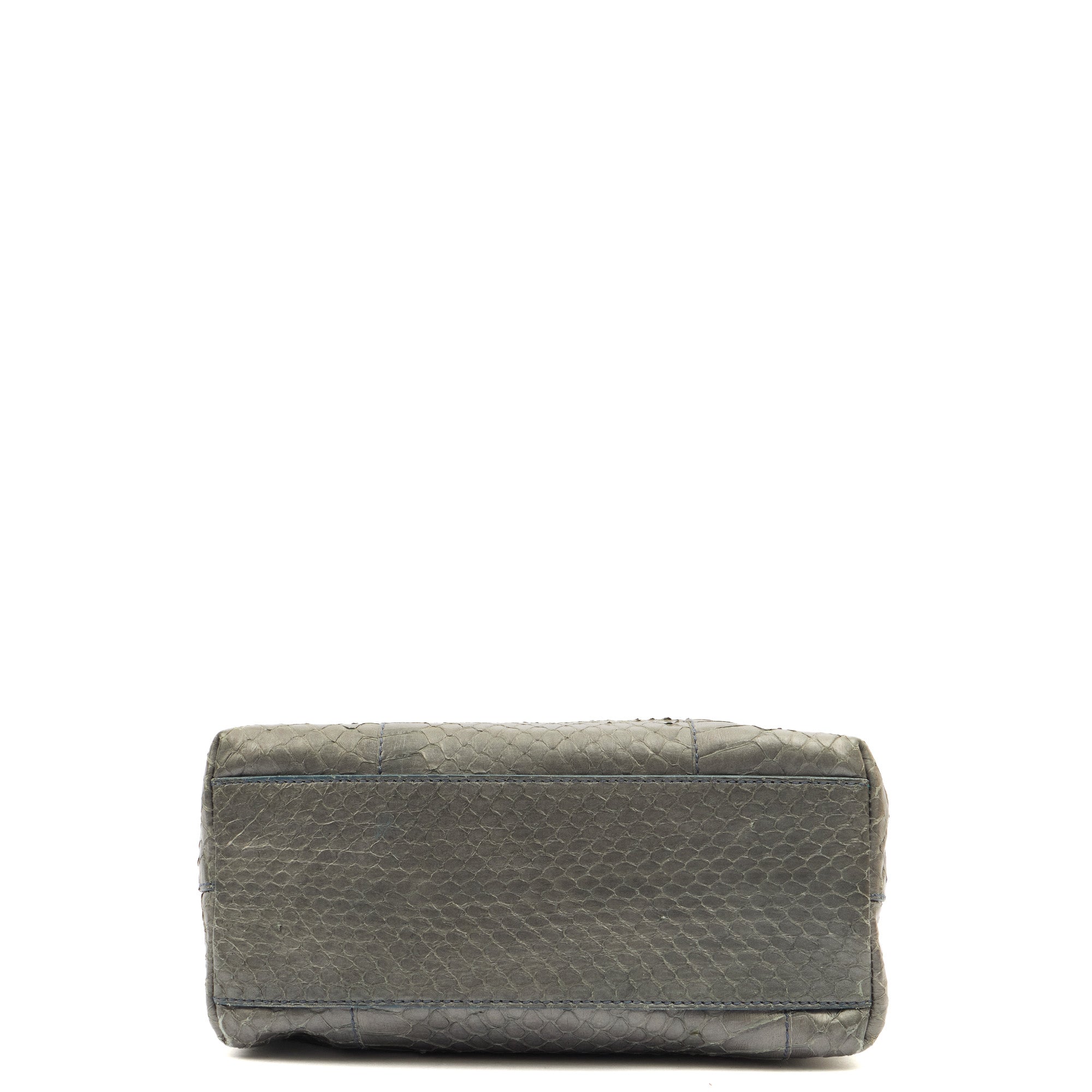 Prada Mini Bag Tote in Grey, Python Leather