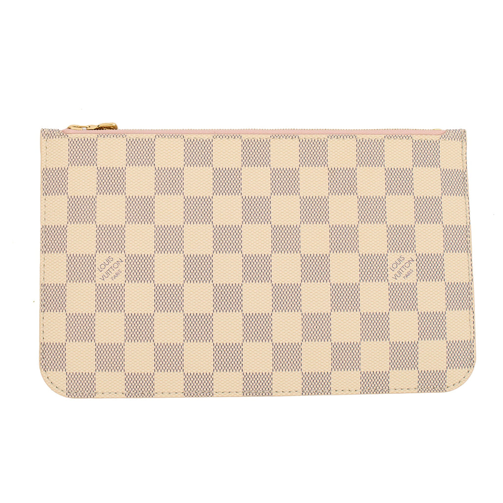 Louis Vuitton Tote Neverfull MM in Damier Azur, Canvas