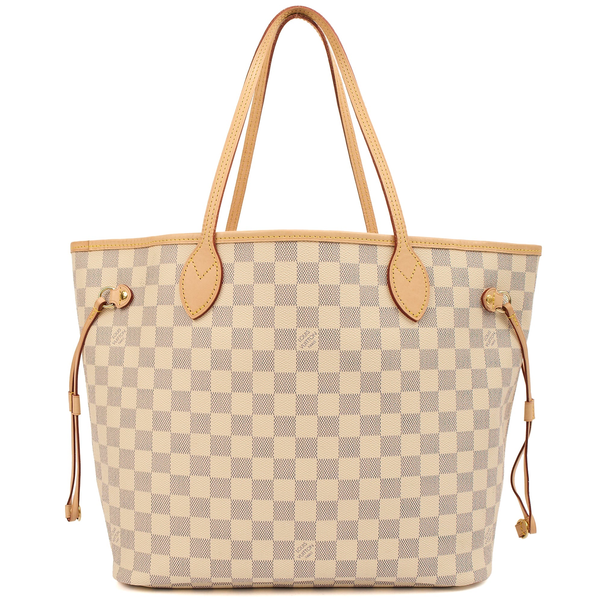 Louis Vuitton Tote Neverfull MM in Damier Azur, Canvas