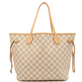 Louis Vuitton Tote Neverfull MM in Damier Azur, Canvas