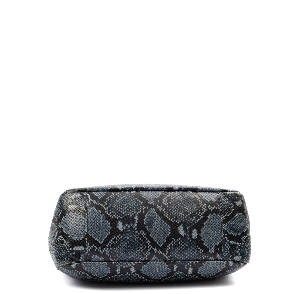 Anya Hindmarch Tote Shoulder Bag in Blue, Exotic Effect Leather