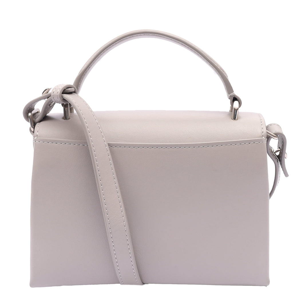 Mulberry Top Handle Lana in Powder Grey, Calfskin Leather