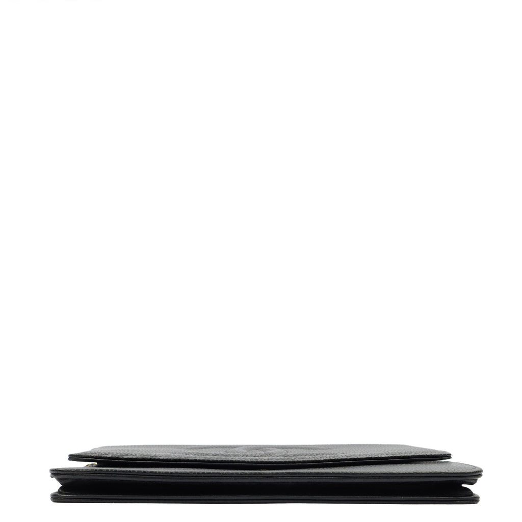 Chanel Cross Body Wallet on Chain in Black, Caviar Leather