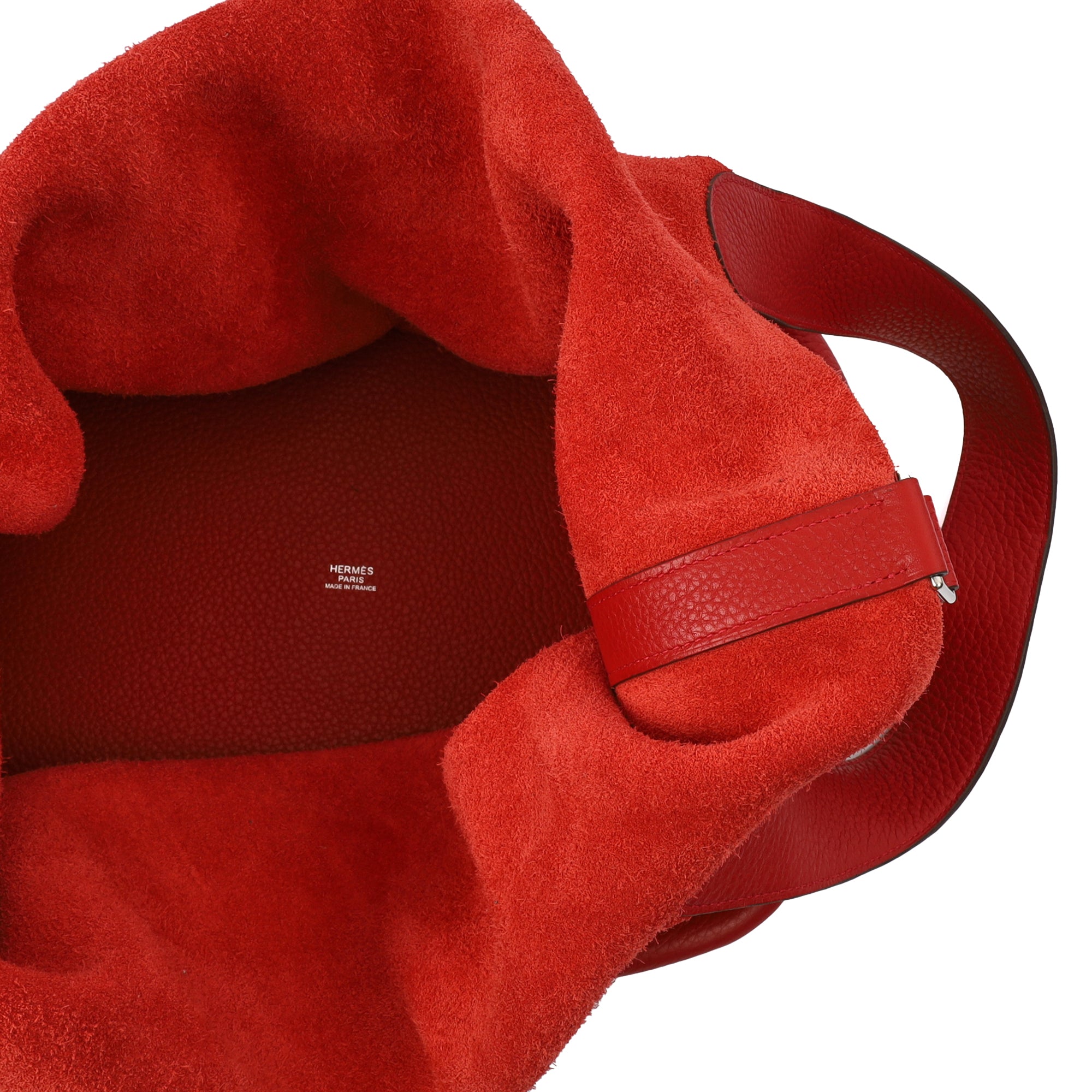 Hermes Tote Picotin 31 in Rouge Vif, Togo Leather