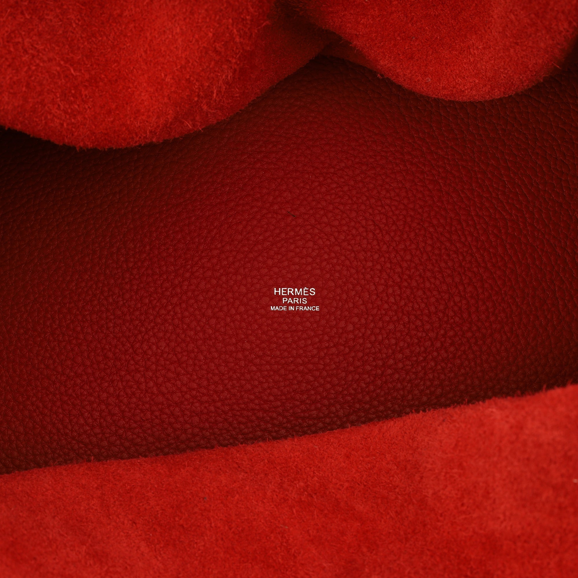 Hermes Tote Picotin 31 in Rouge Vif, Togo Leather