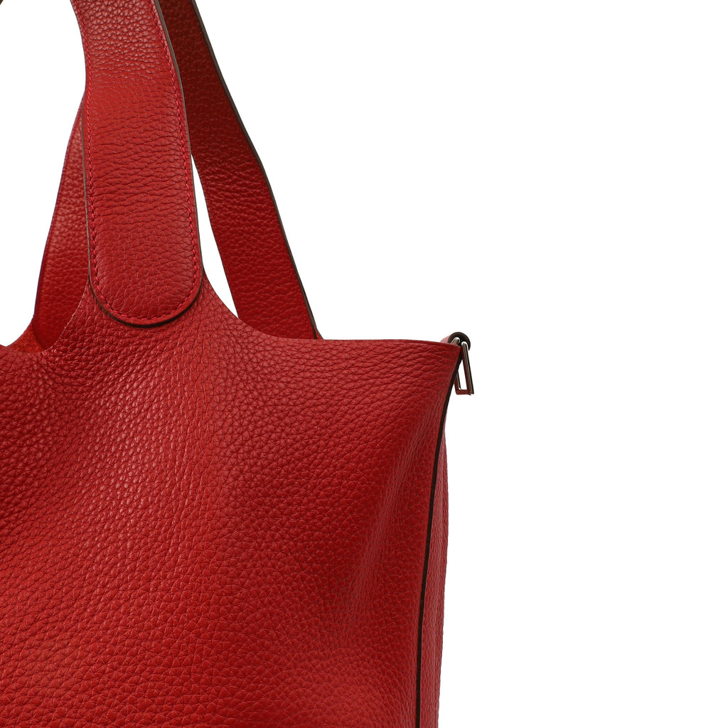 Hermes Tote Picotin 31 in Rouge Vif, Togo Leather