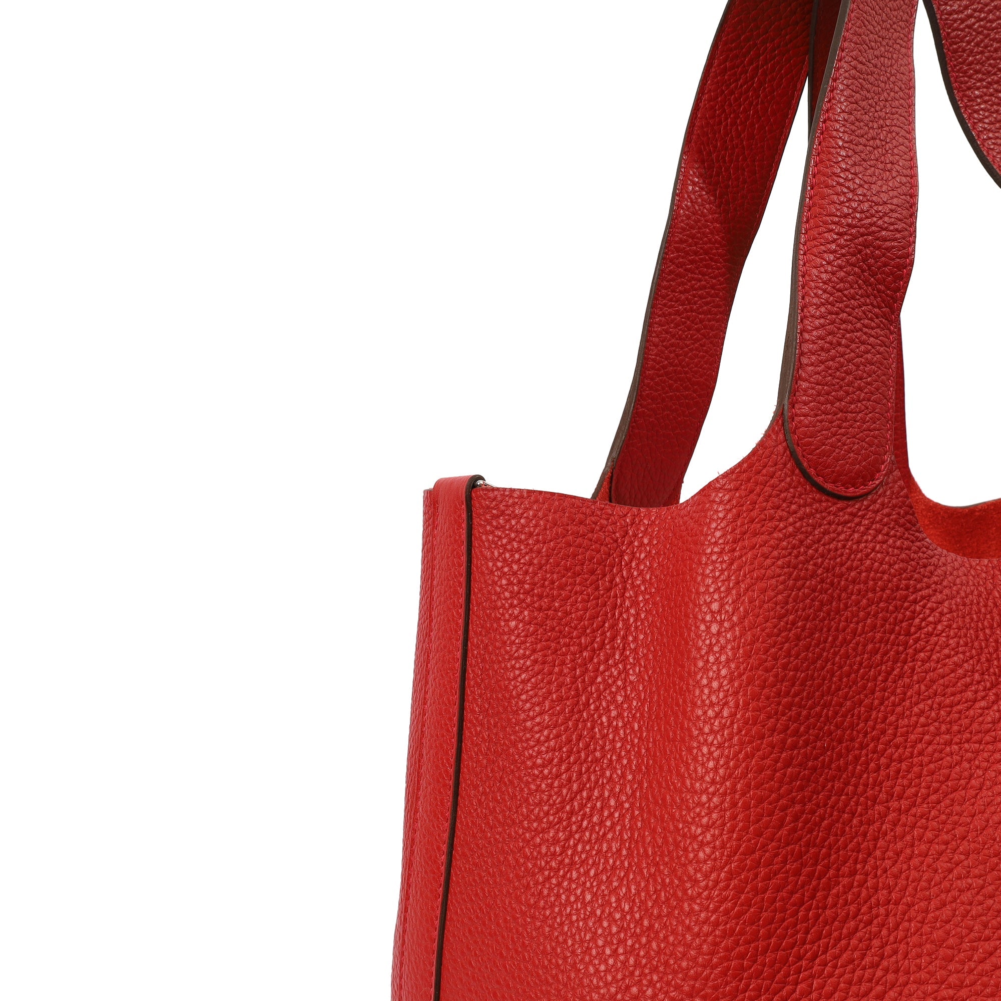 Hermes Tote Picotin 31 in Rouge Vif, Togo Leather