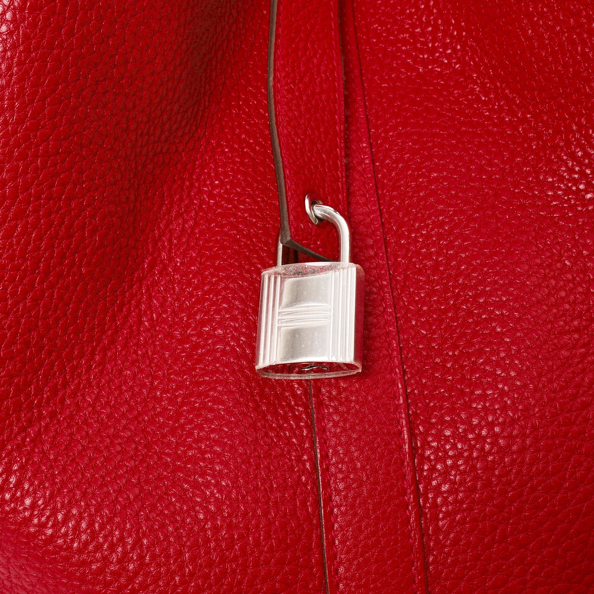 Hermes Tote Picotin 31 in Rouge Vif, Togo Leather
