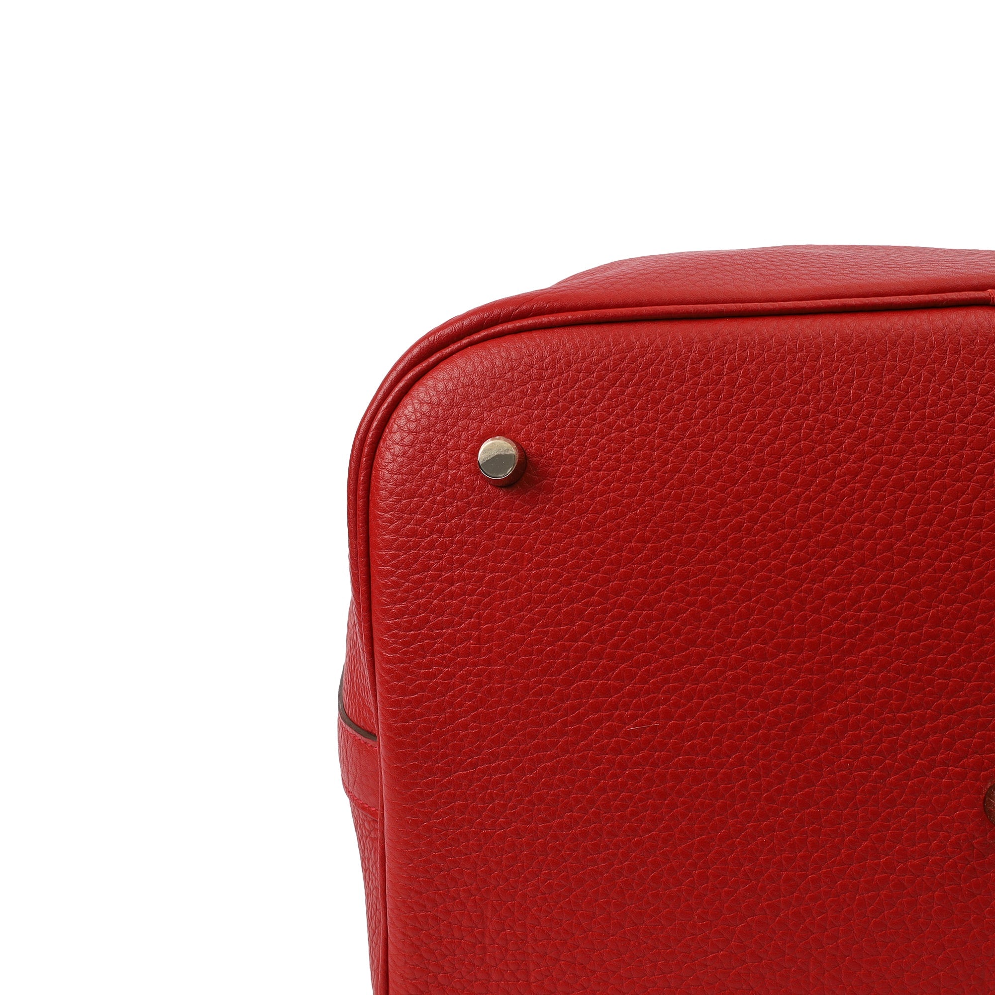 Hermes Tote Picotin 31 in Rouge Vif, Togo Leather