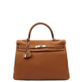 Hermes Top Handle Kelly 35 in Gold, Togo Leather