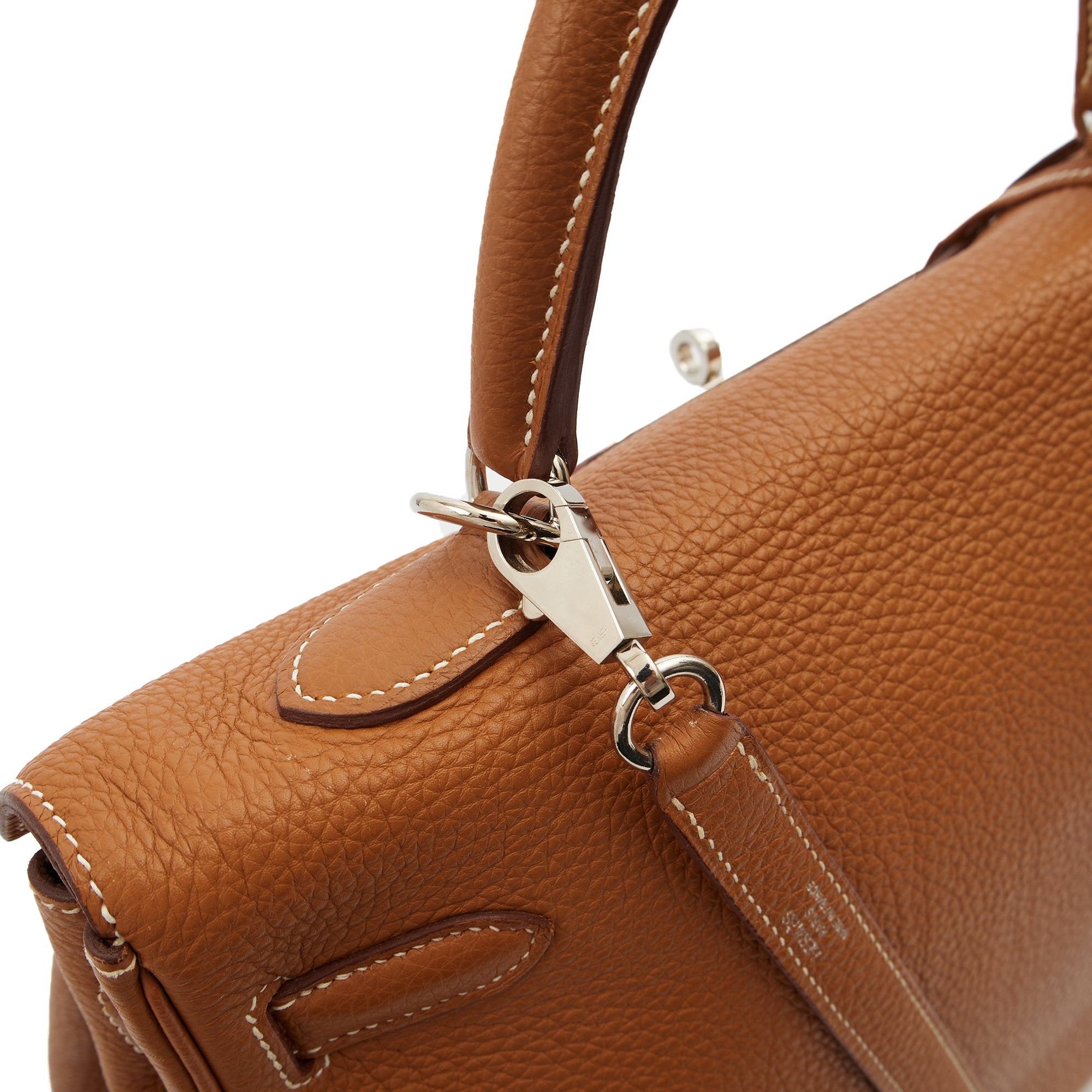 Hermes Top Handle Kelly 35 in Gold, Togo Leather