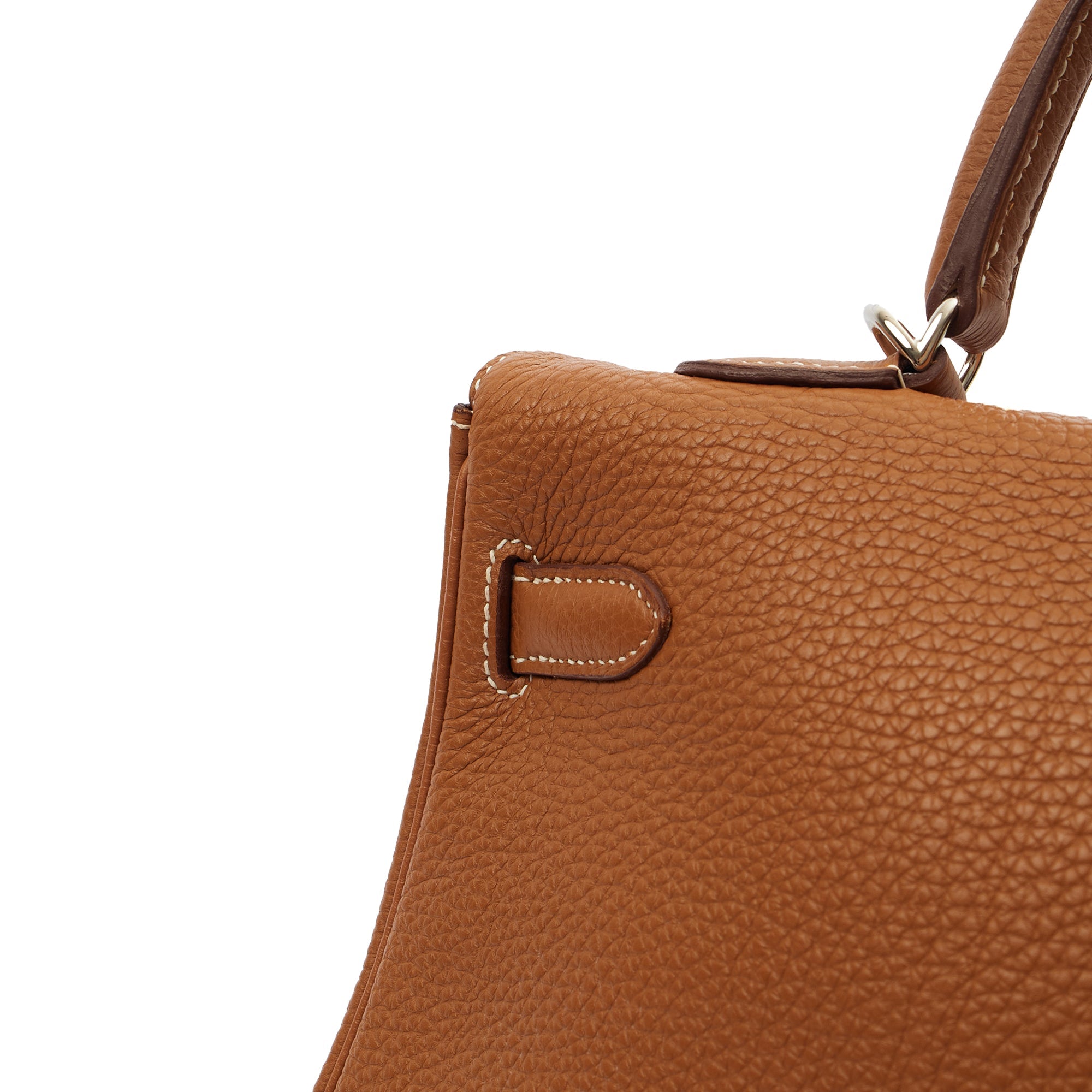 Hermes Top Handle Kelly 35 in Gold, Togo Leather