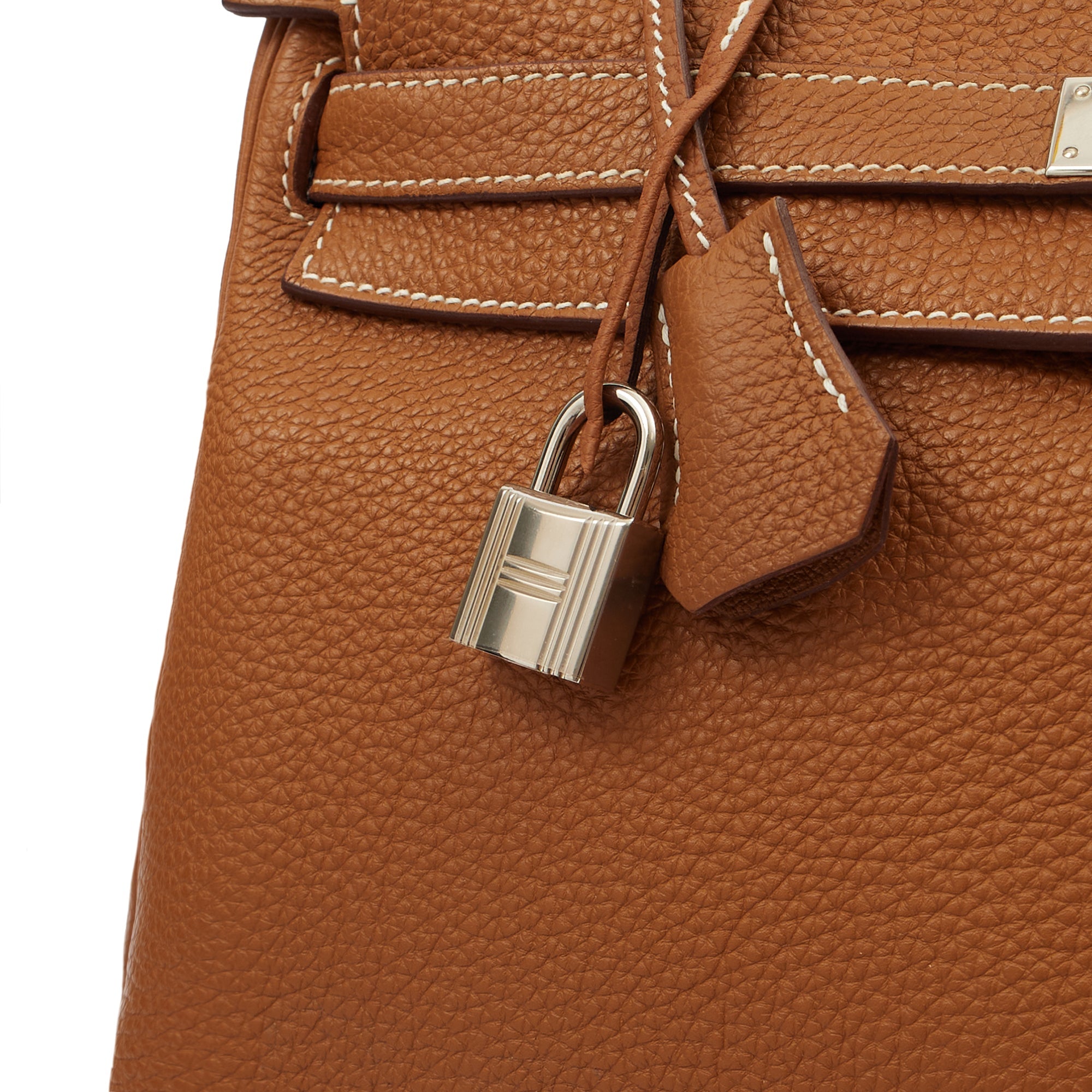 Hermes Top Handle Kelly 35 in Gold, Togo Leather
