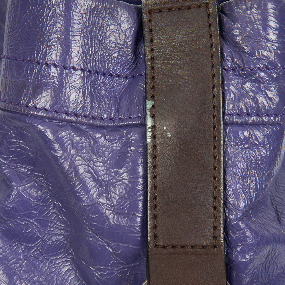 Mulberry Shoulder Bag Mitzy Hobo in Purple, Calfskin Leather