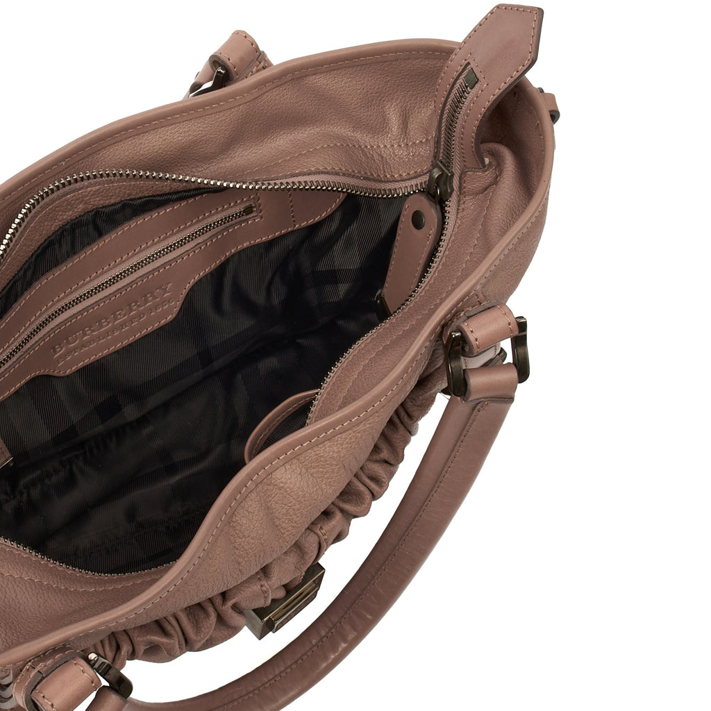 Burberry Tote Shoulder Bag in Pink, Leather