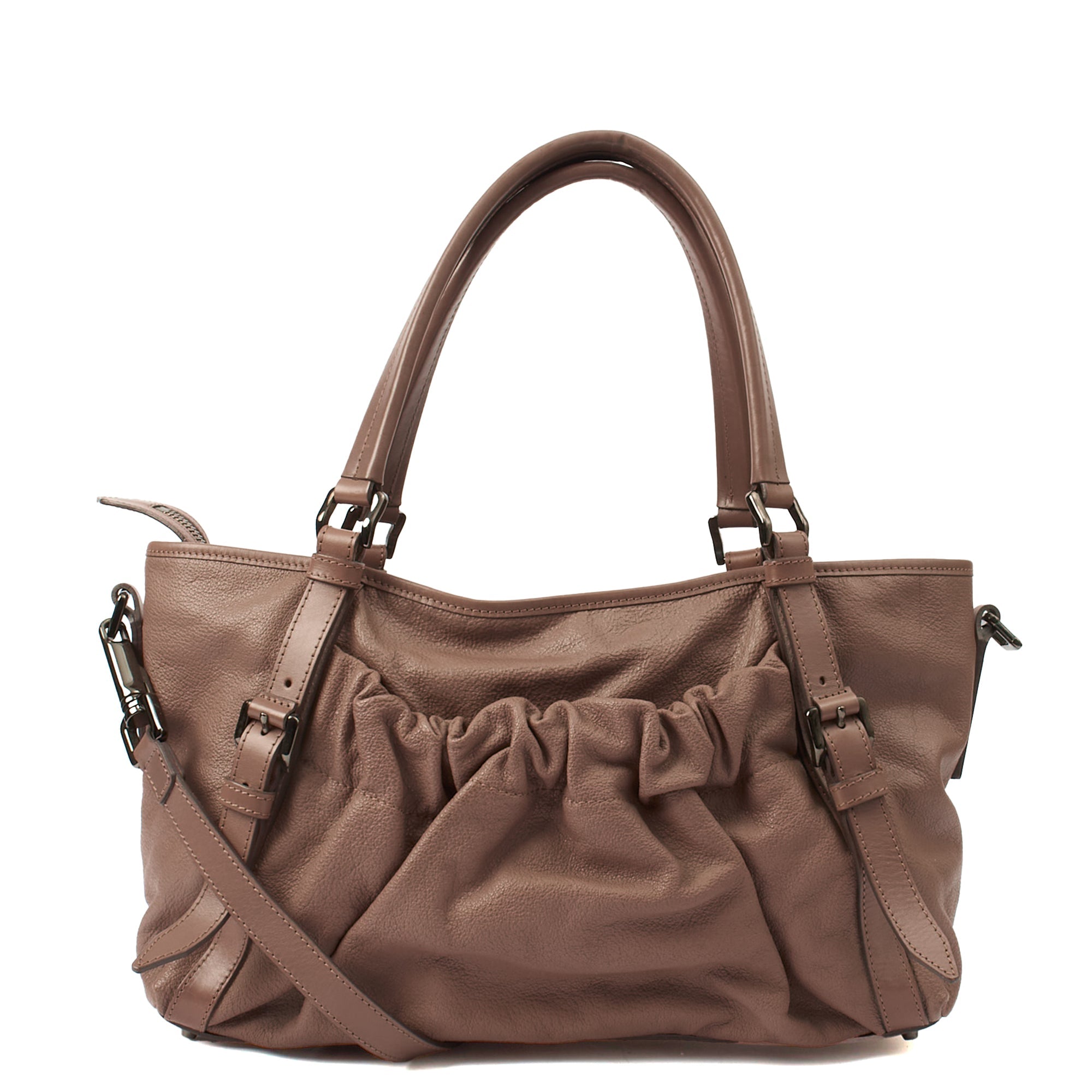 Burberry Tote Shoulder Bag in Pink, Leather