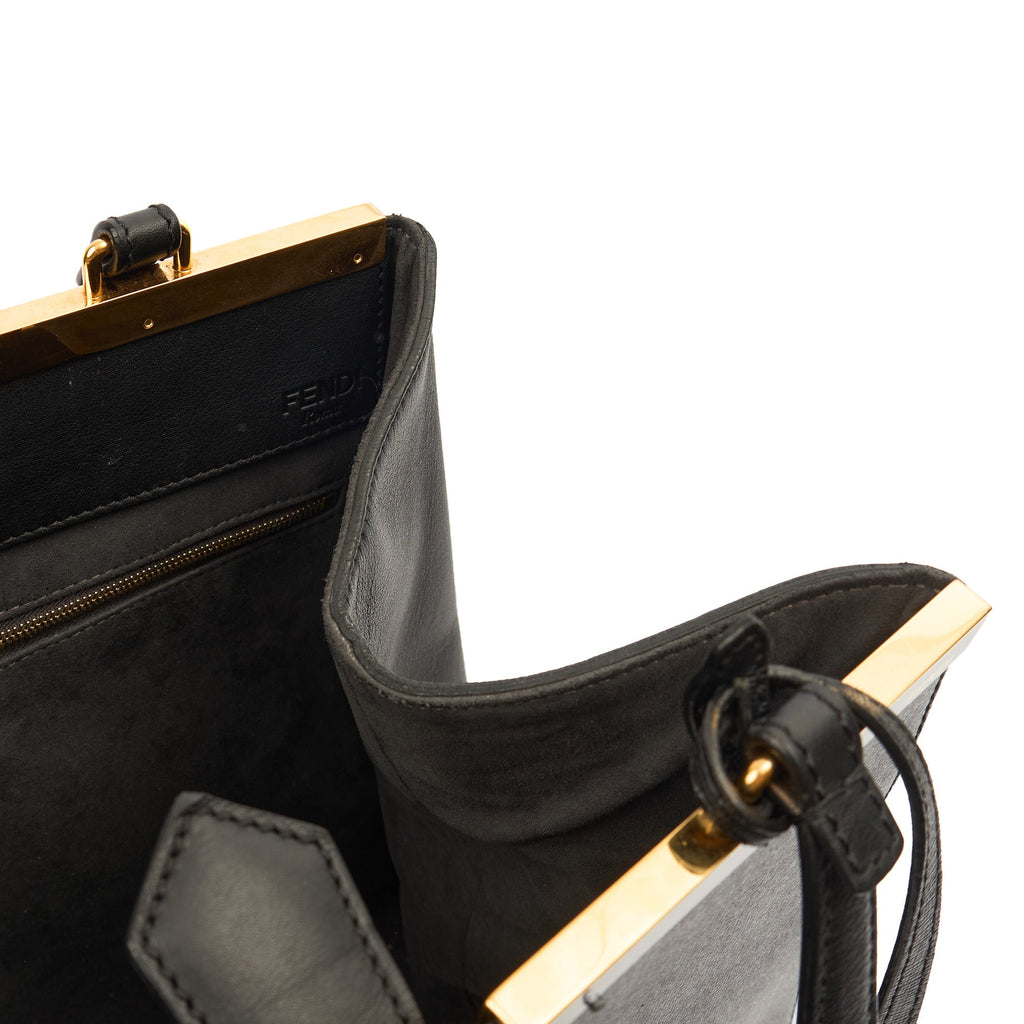 Fendi Shoulder Bag 2Jour - Medium  in Black, Leather
