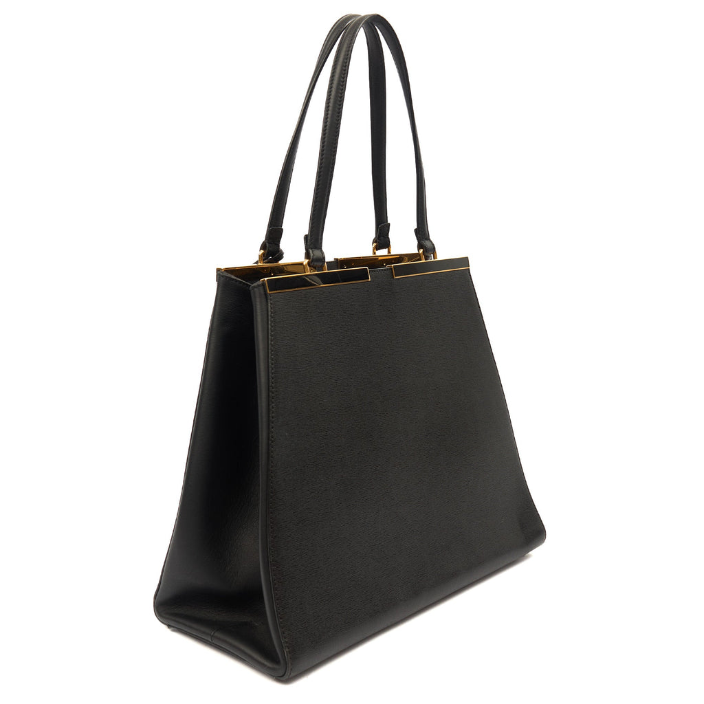 Fendi Shoulder Bag 2Jour - Medium  in Black, Leather