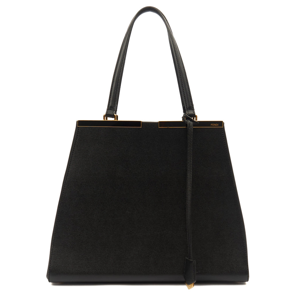 Fendi Shoulder Bag 2Jour - Medium  in Black, Leather