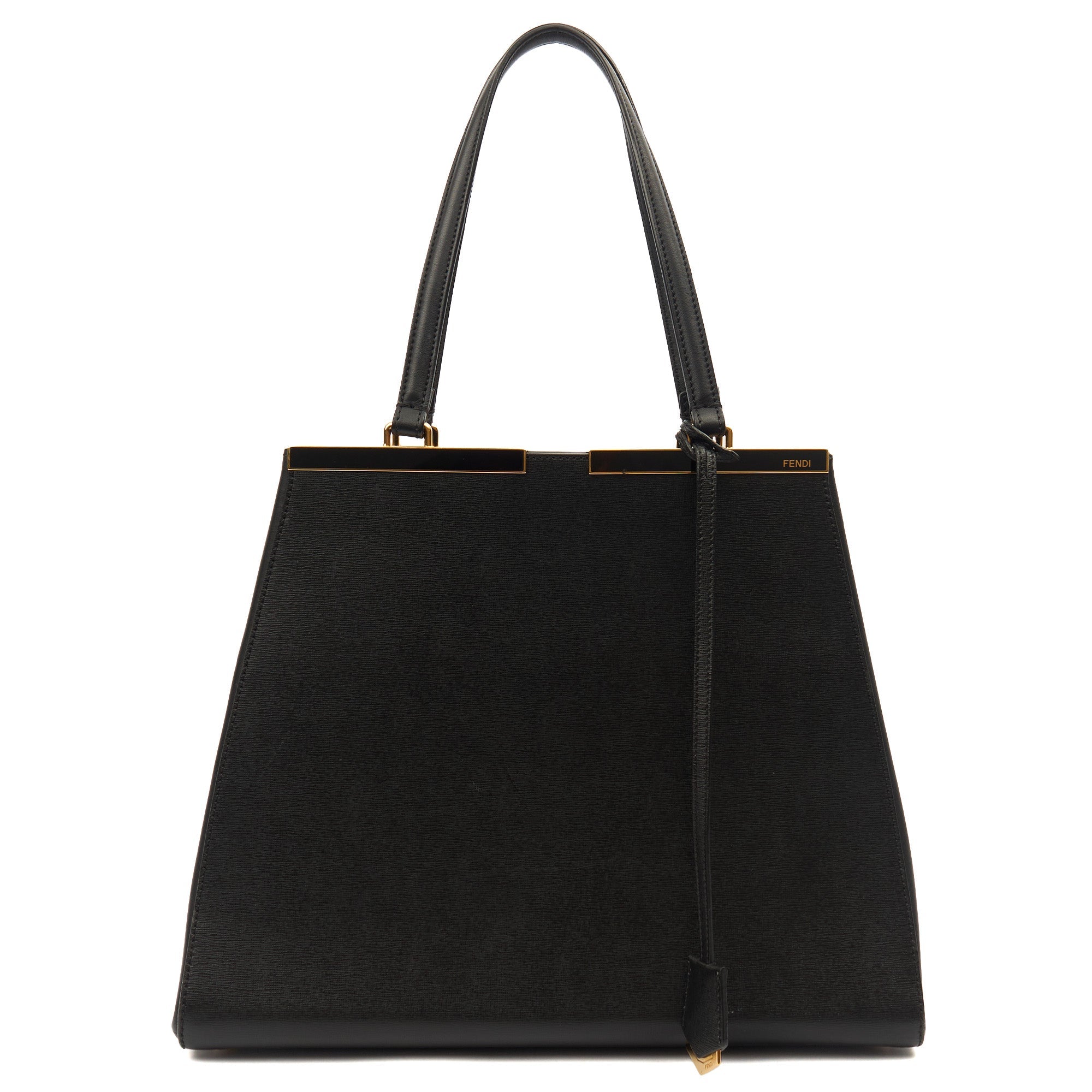 Fendi Shoulder Bag 2Jour - Medium  in Black, Leather