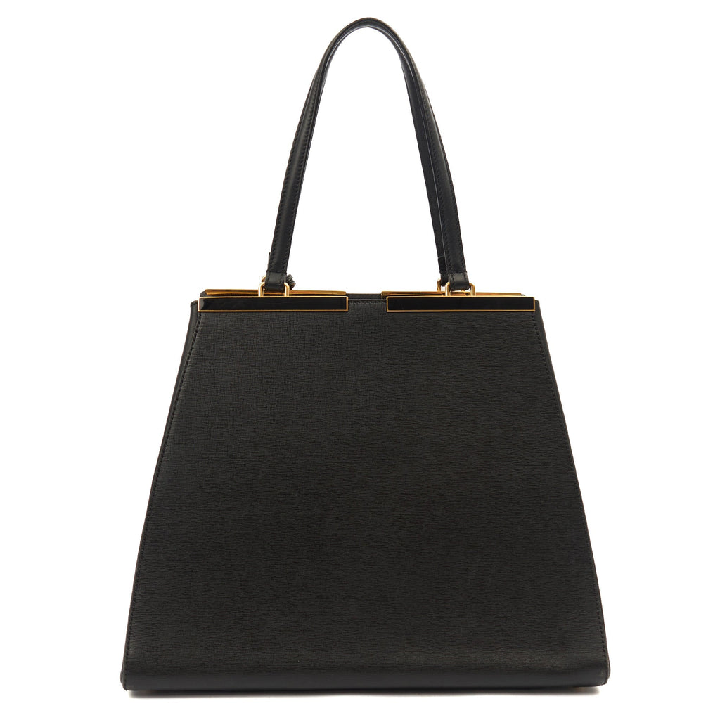 Fendi Shoulder Bag 2Jour - Medium  in Black, Leather