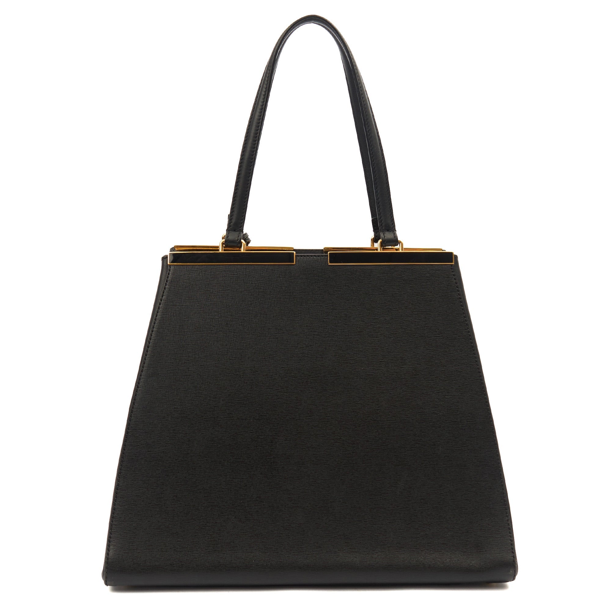 Fendi Shoulder Bag 2Jour - Medium  in Black, Leather