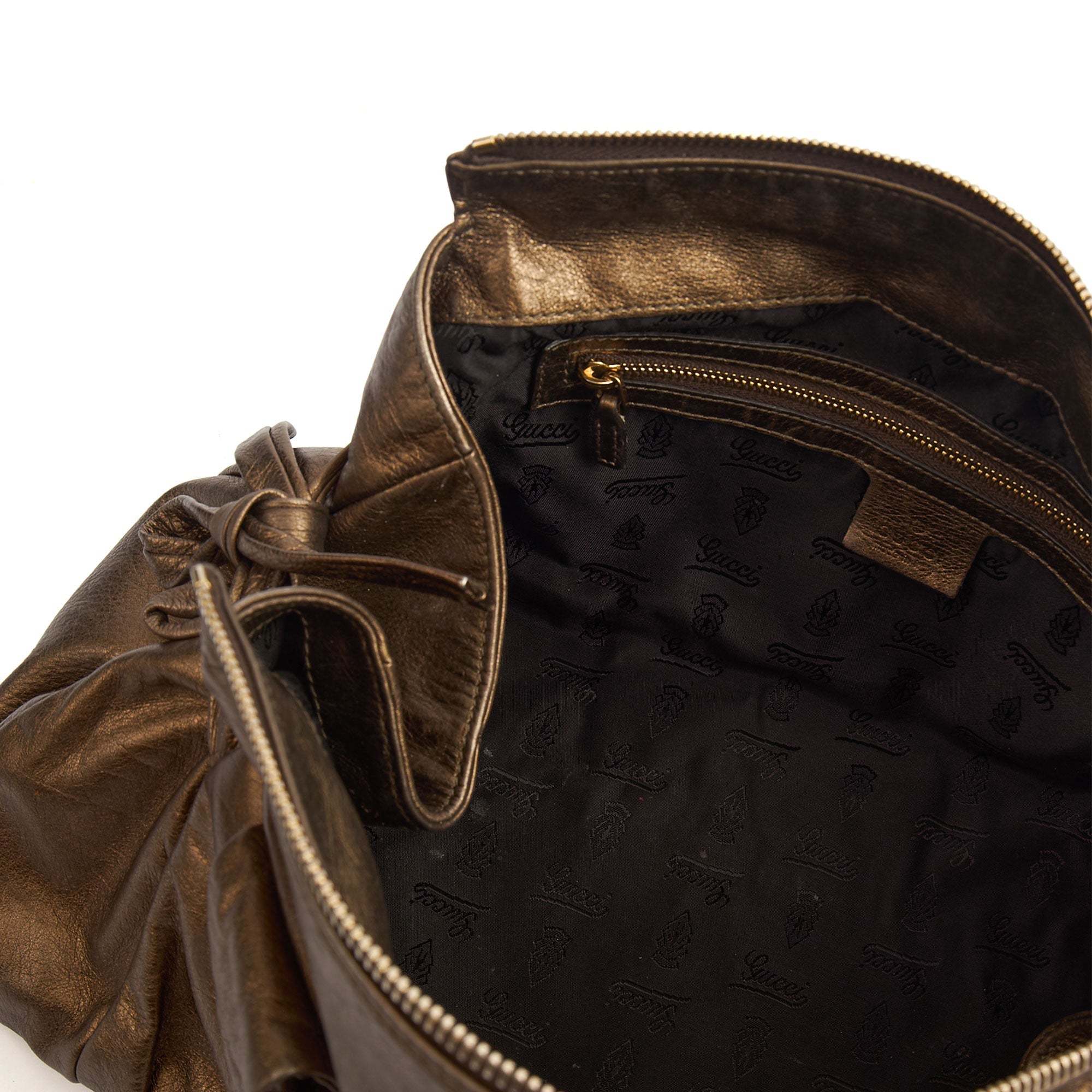 Gucci Tote Hysteria Hobo - Medium in Bronze, Leather