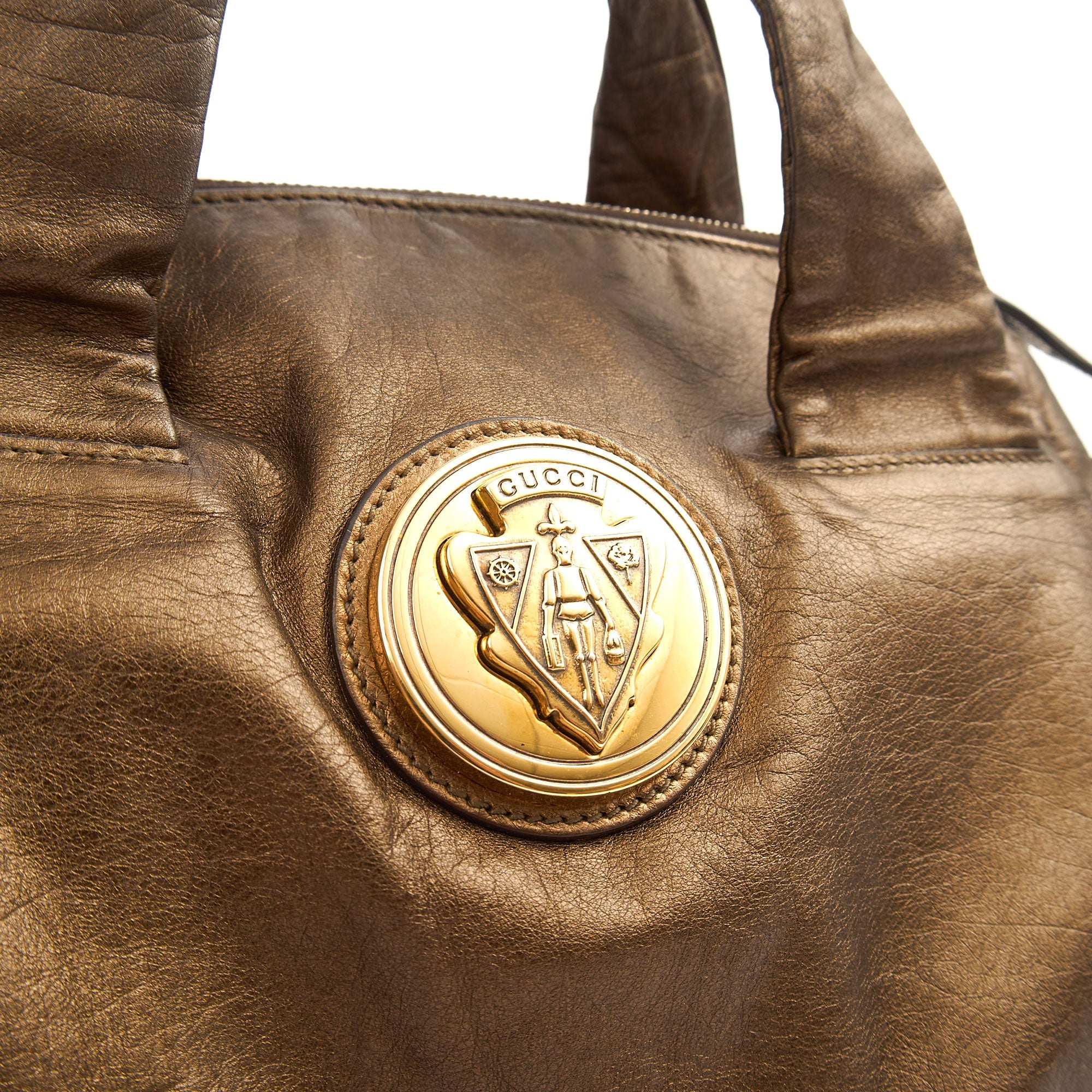 Gucci Tote Hysteria Hobo - Medium in Bronze, Leather