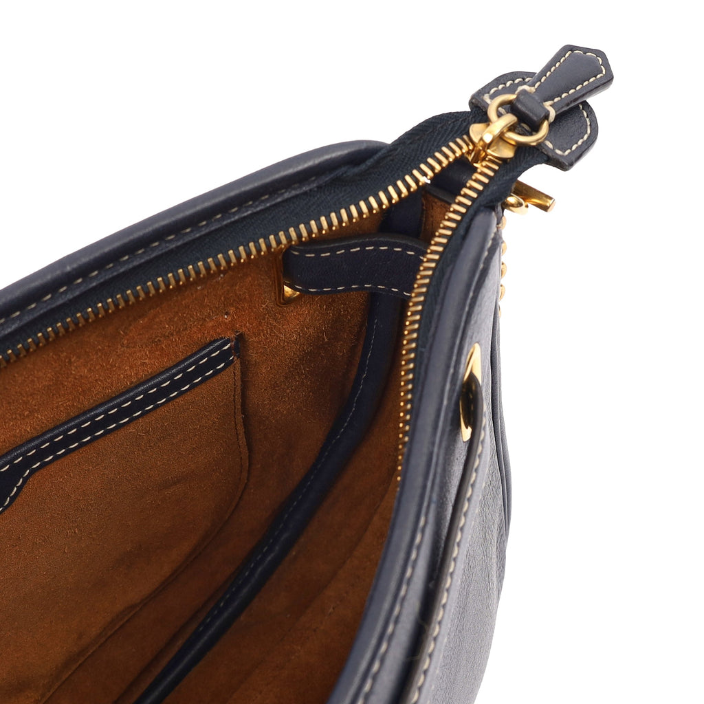 Mulberry Cross Body Brockwell in Navy, Calfskin Leather