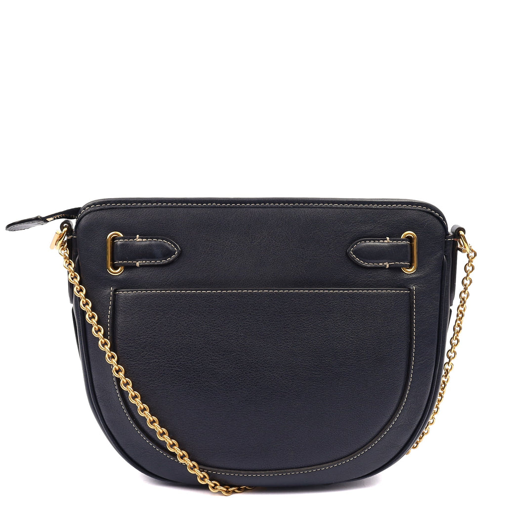 Mulberry Cross Body Brockwell in Navy, Calfskin Leather