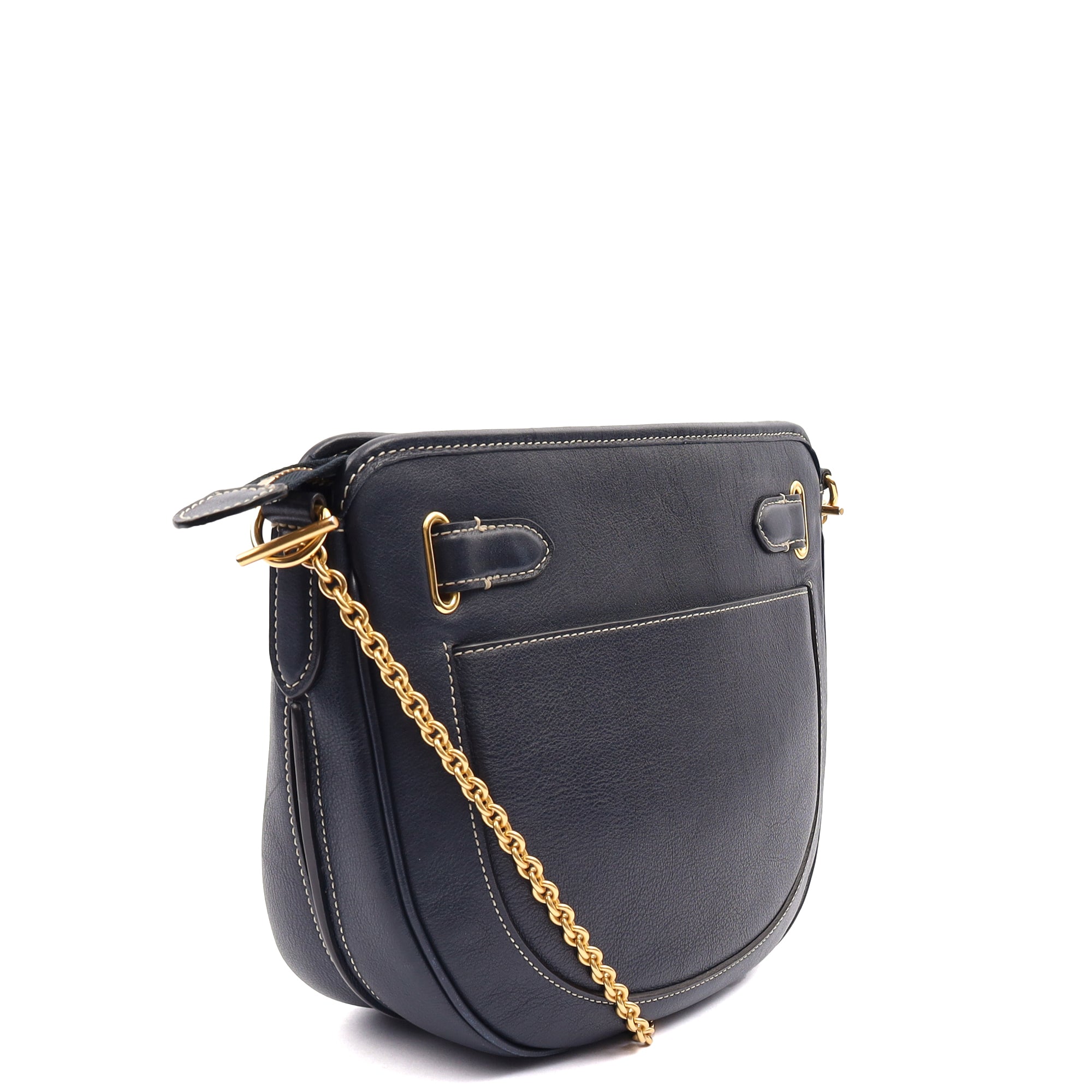 Mulberry Cross Body Brockwell in Navy, Calfskin Leather