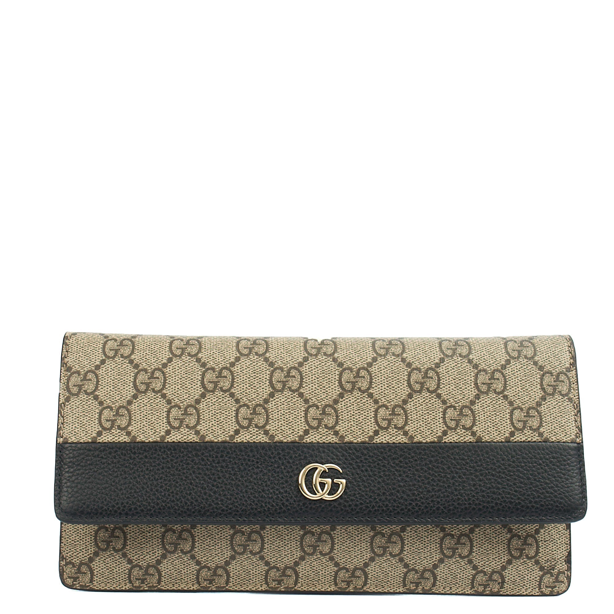 Gucci Purse Wallet in GG Supreme, Leather