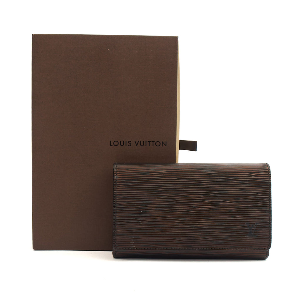 Louis Vuitton Wallet Wallet in Black, Epi Leather