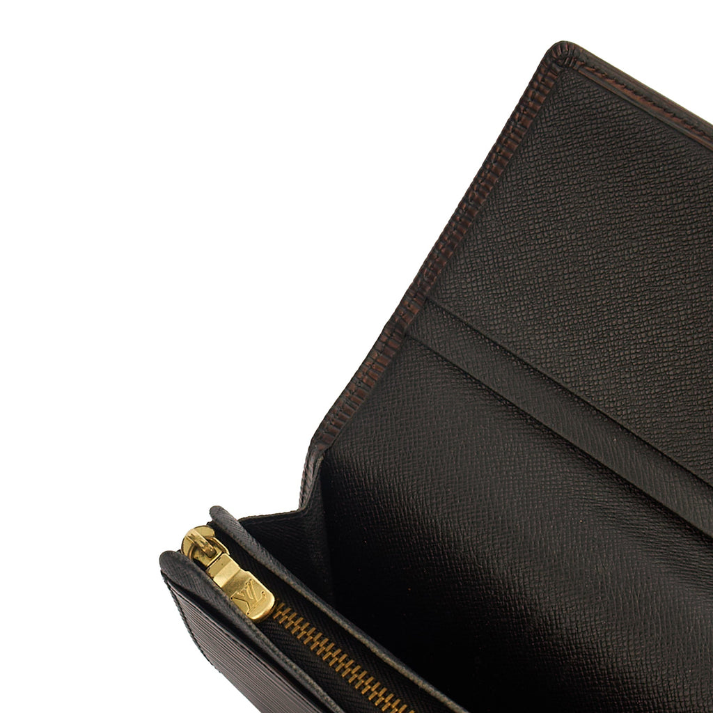 Louis Vuitton Wallet Wallet in Black, Epi Leather