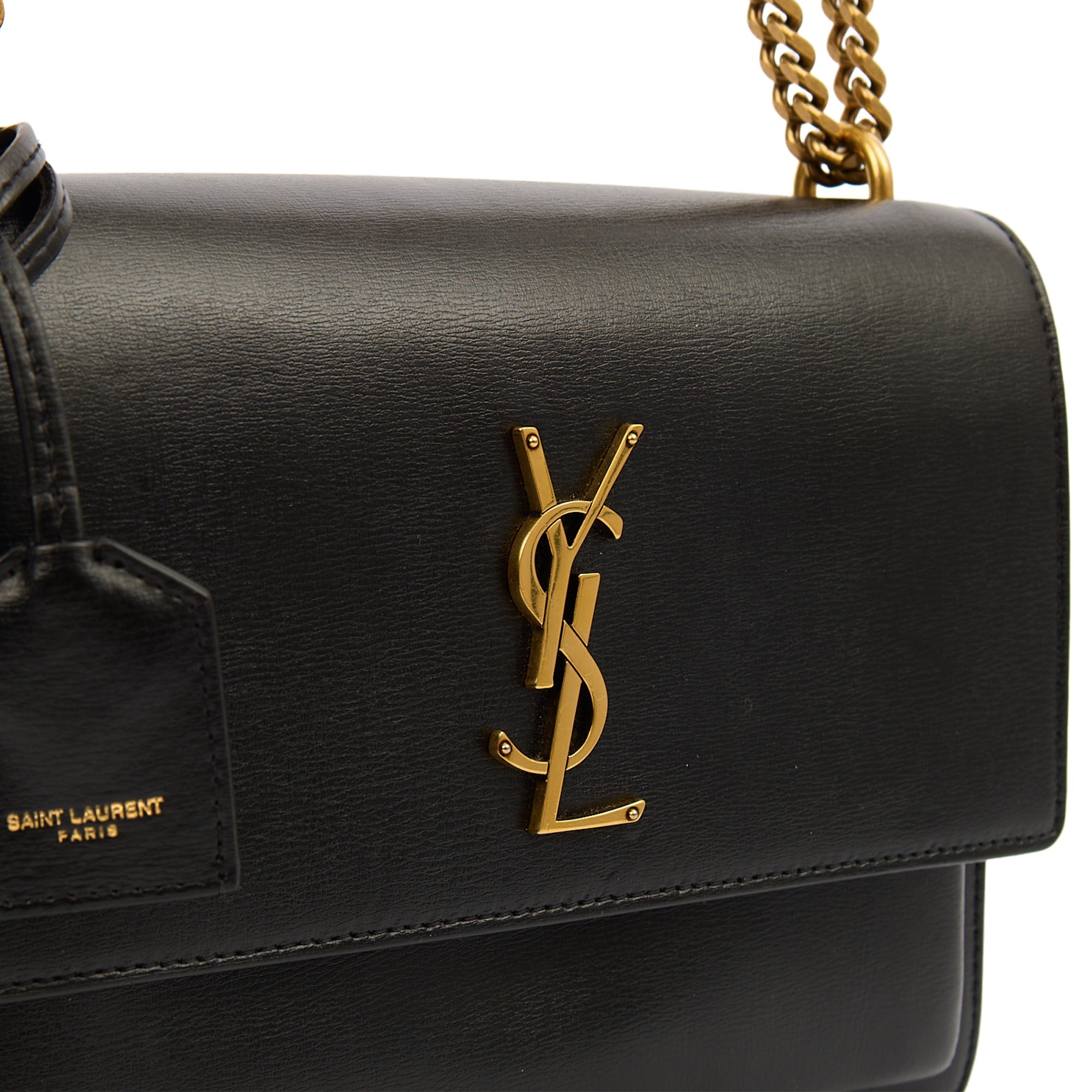 Saint Laurent Cross Body Sunset - Medium in Black, Leather
