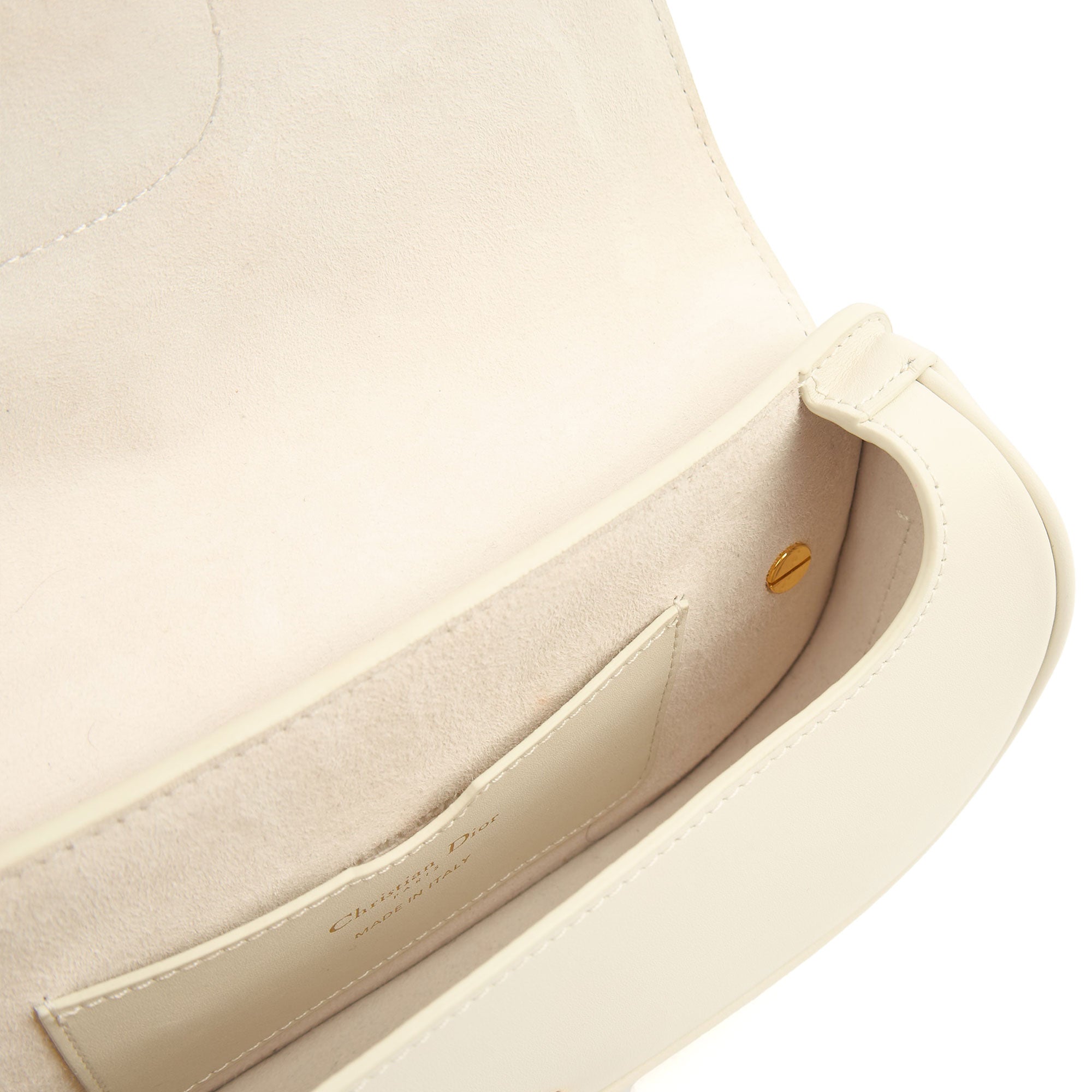 Christian Dior Shoulder Bag Bobby - Small in White, Calfskin