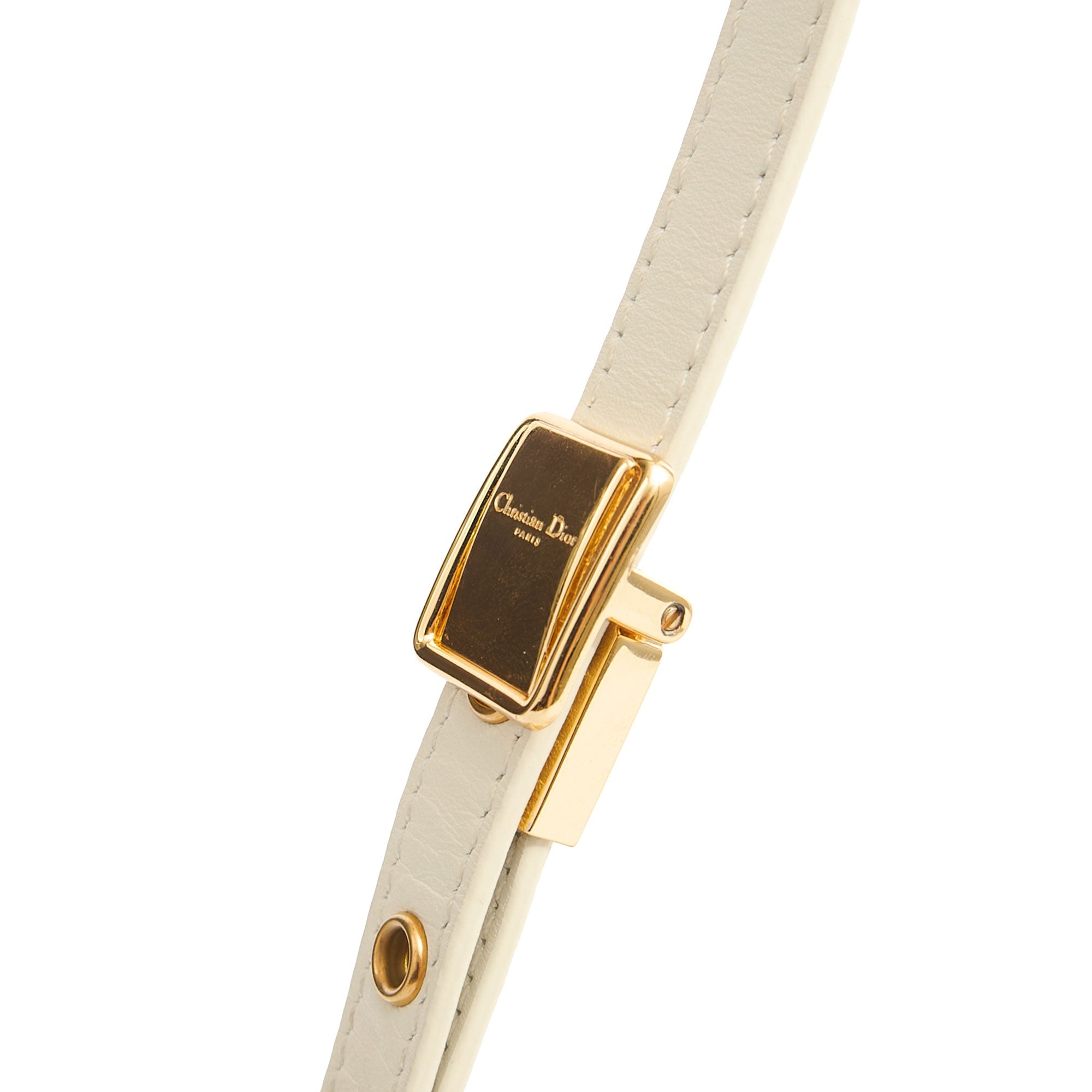 Christian Dior Shoulder Bag Bobby - Small in White, Calfskin