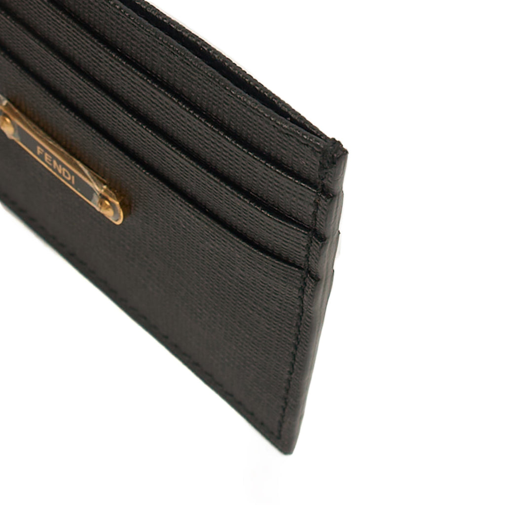 Fendi Wallet  Holder in Black, Leather