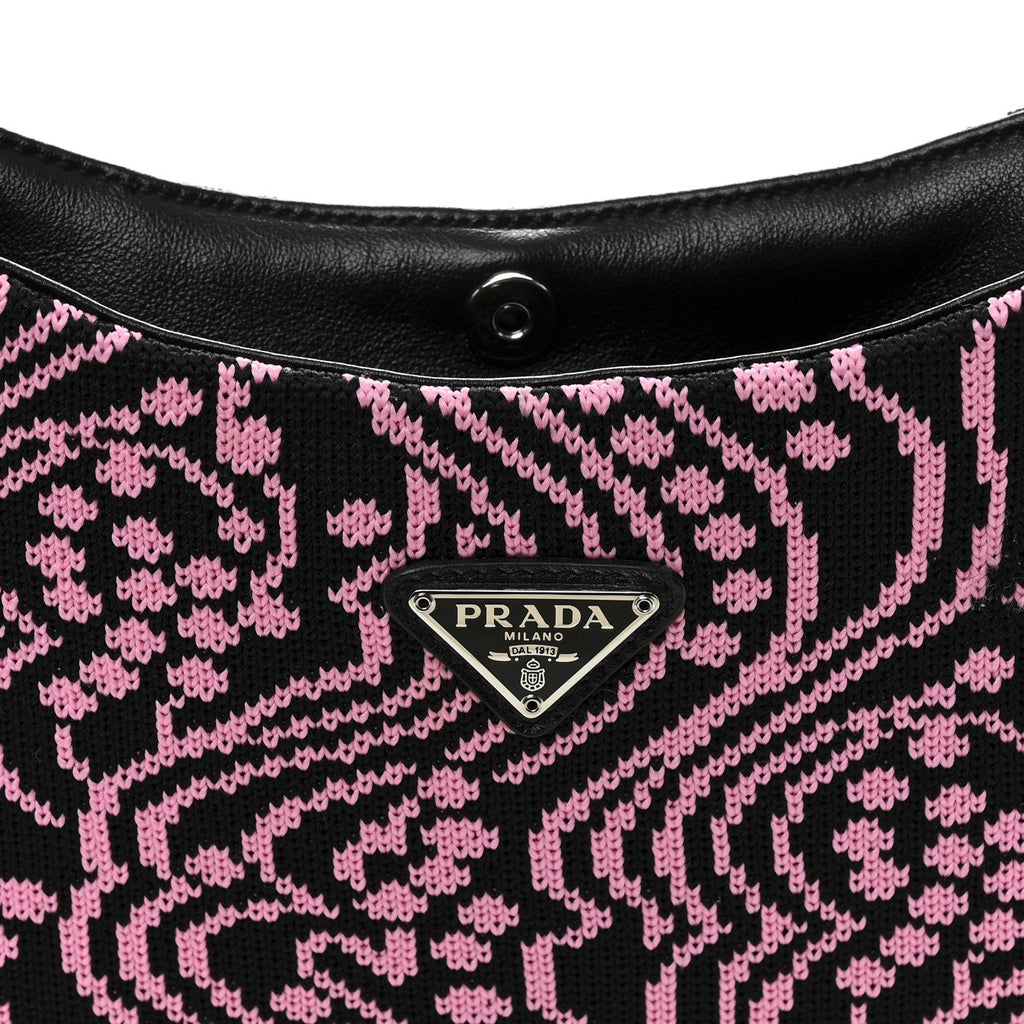 Maglia Jacquard Cleo Shoulder Bag Black Rosa