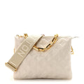 Lambskin Embossed Monogram Coussin PM White