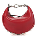 Vitello Grace New Matte Nano Fendigraphy Hobo Charm Scarlet Sage